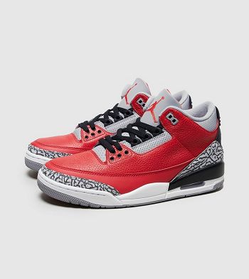 Botasky Jordan Air Jordan 3 Air 3 - Panske Topanky Červené | FRA-970148